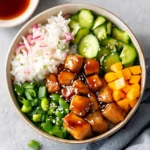 Teriyaki Chicken Poke Bowls