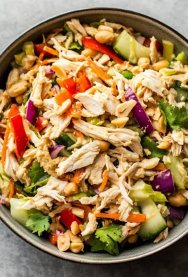 Thai Chicken Salad with Peanut Dressing