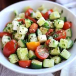 Tomato, Cucumber, Avocado Salad