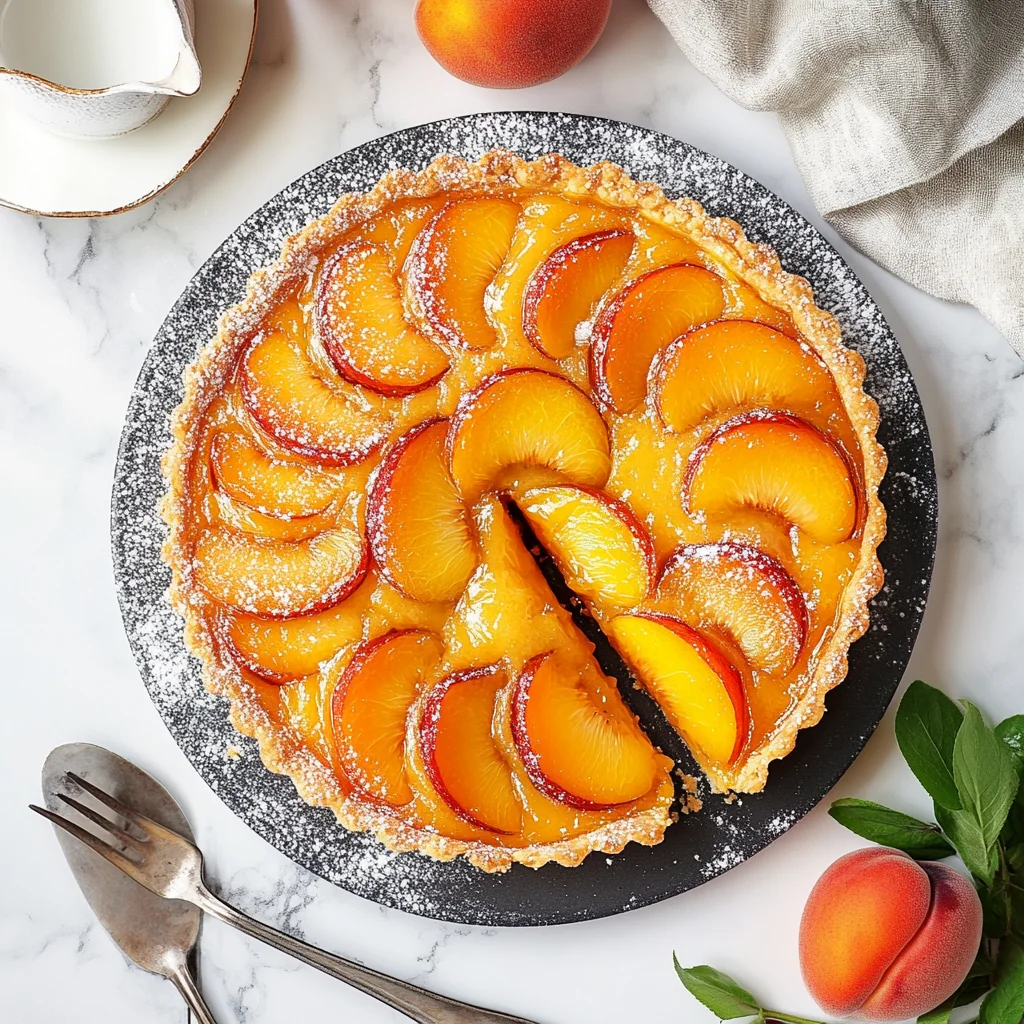 Upside-Down Caramel Apricot Tart