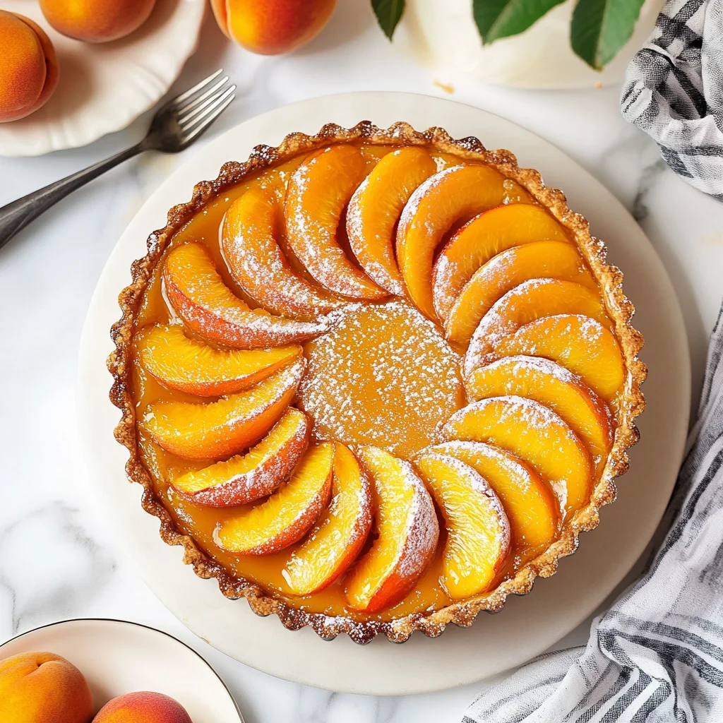 Upside-Down Caramel Apricot Tart