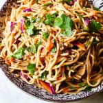 Asian Noodle Salad in Peanut Dressing