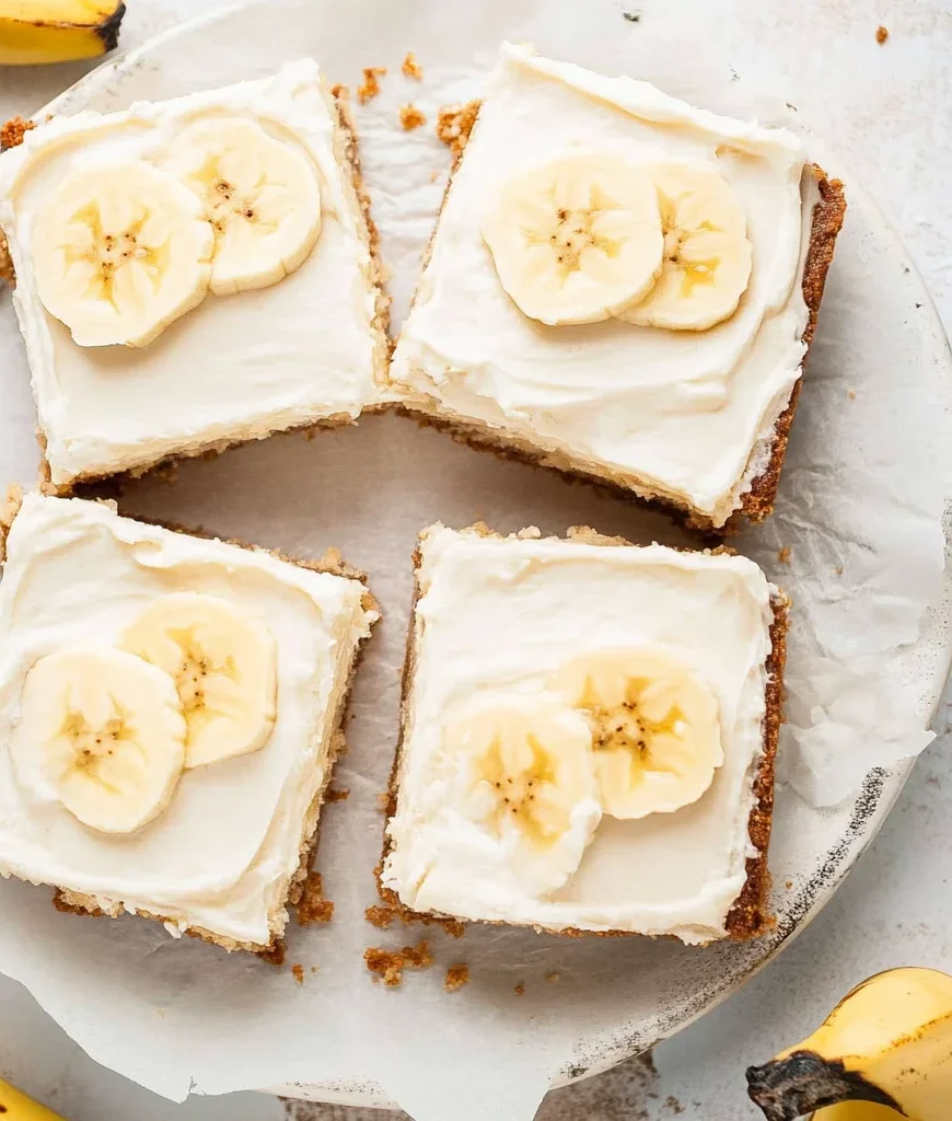 Banana Bars with Cream Cheese Frosting