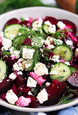 Beet Salad with Feta, Cucumbers, and Dill