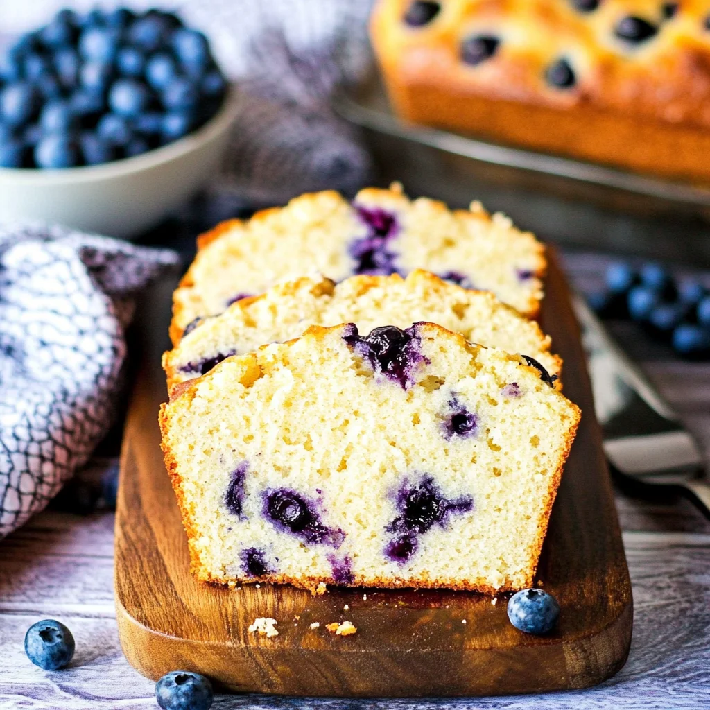Cream Cheese Blueberry Bread