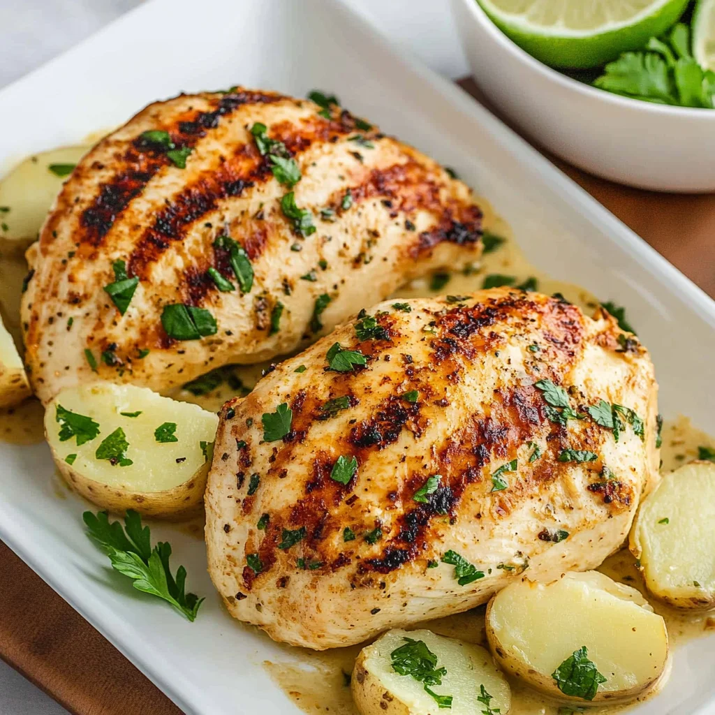 Creamy Tuscan Garlic Chicken & Potatoes