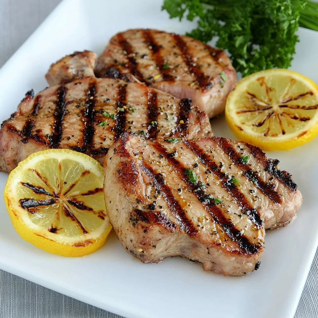 Easy Grilled Lemon Pepper beef Chops