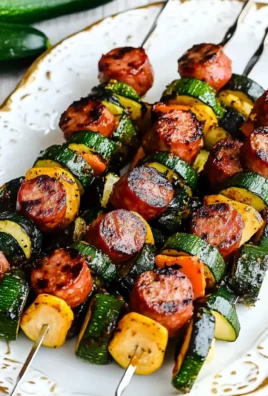 Easy Kabobs with Zucchini and Sausage