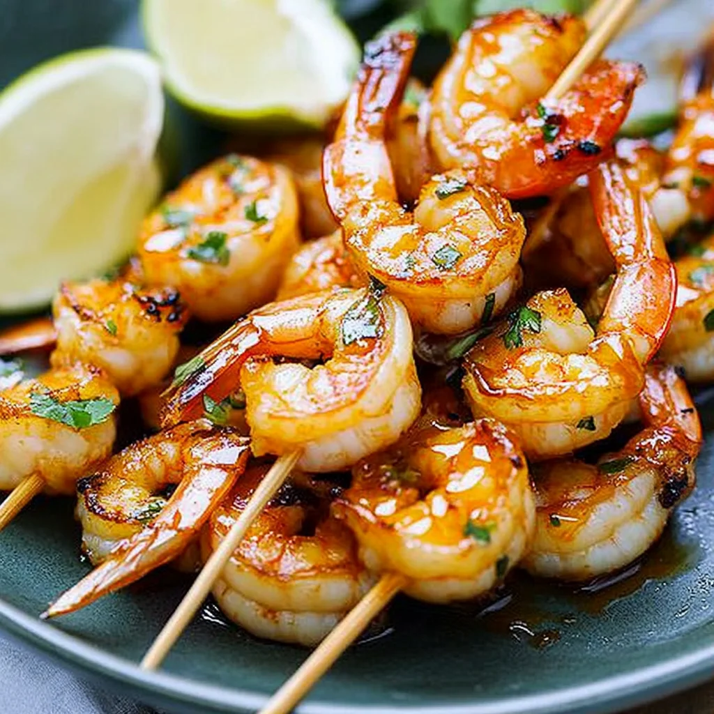Honey Sriracha Shrimp Kebab Recipe