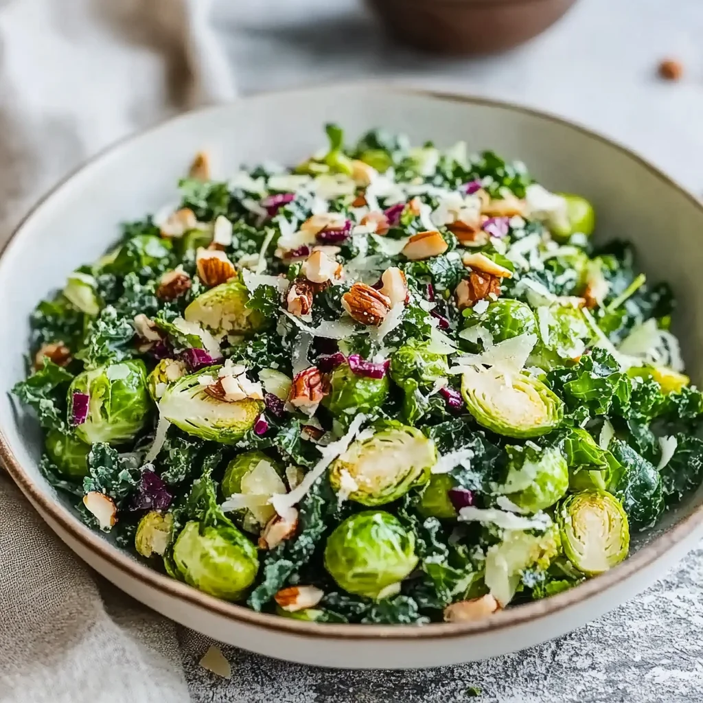Kale and Brussels Sprout Salad