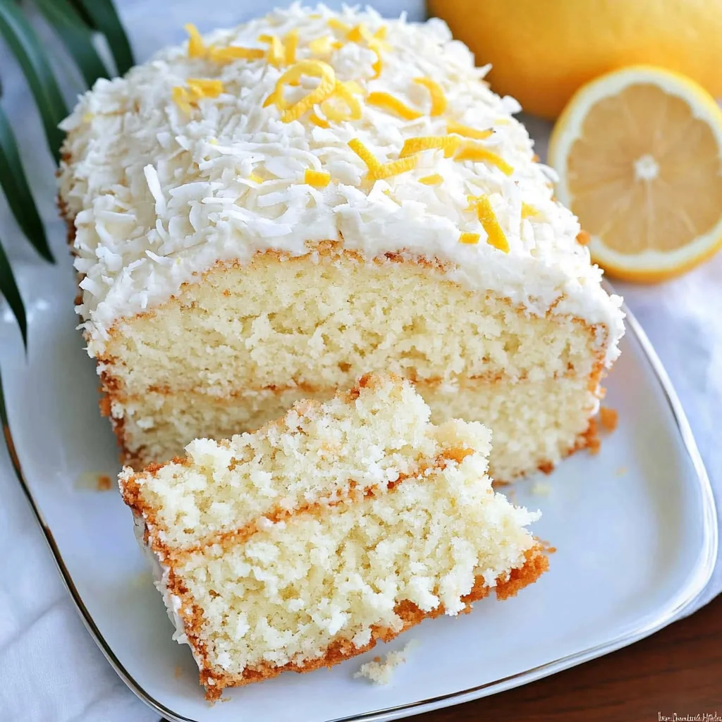 Lemon Coconut Cake