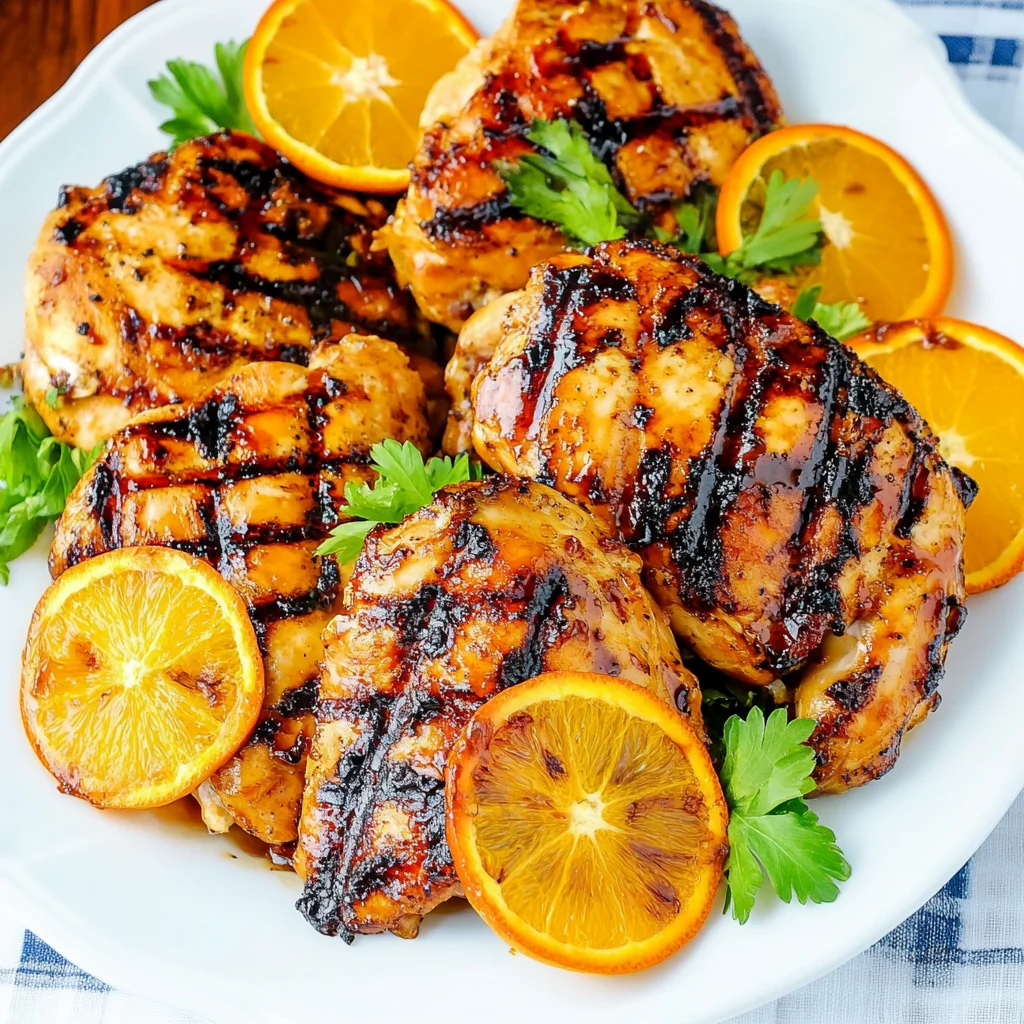 Orange Barbecue Grilled Chicken Recipe