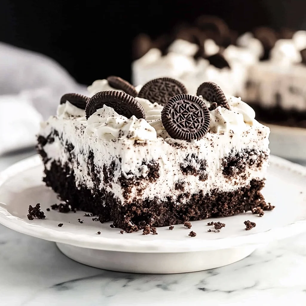 Oreo Poke Cake
