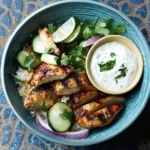 Shawarma-Spiced Grilled Chicken with Garlic Yogurt Sauce