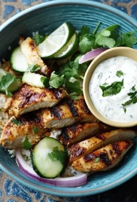 Shawarma-Spiced Grilled Chicken with Garlic Yogurt Sauce