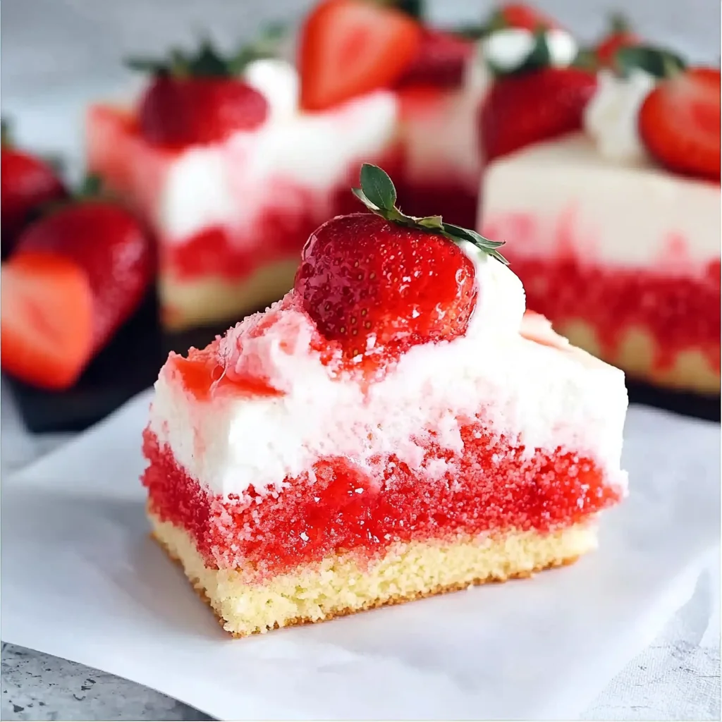 Strawberry Jello Poke Cake