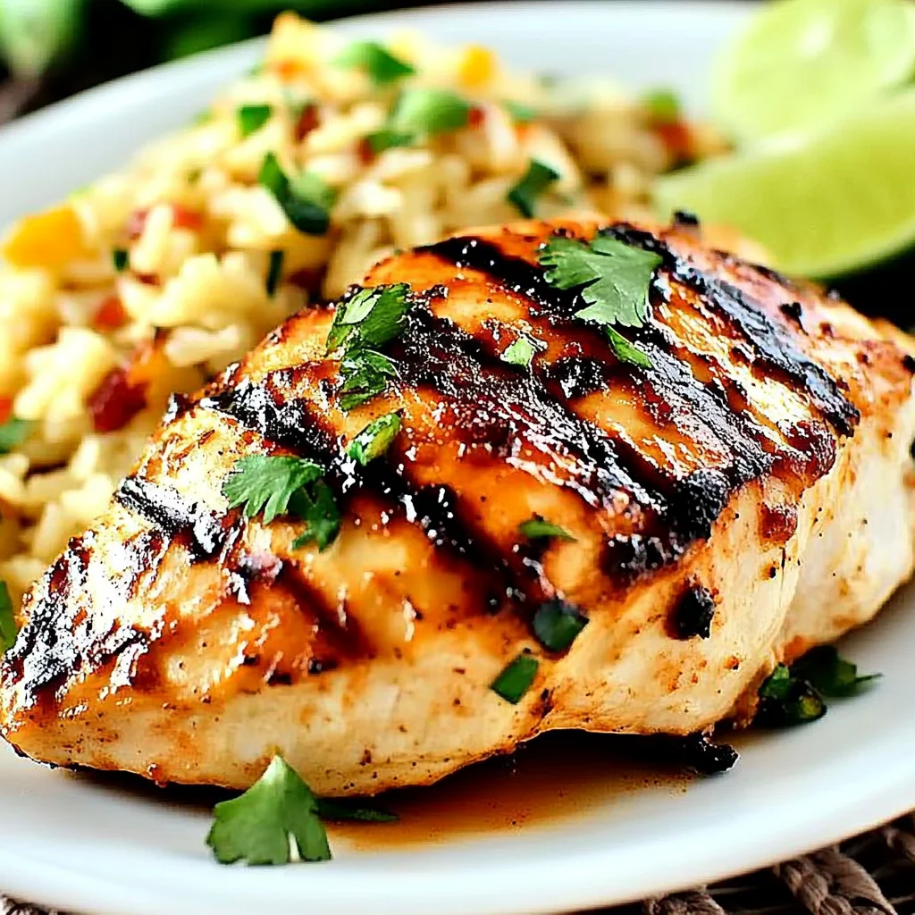 Sweet Chili Coconut-Lime Grilled Chicken