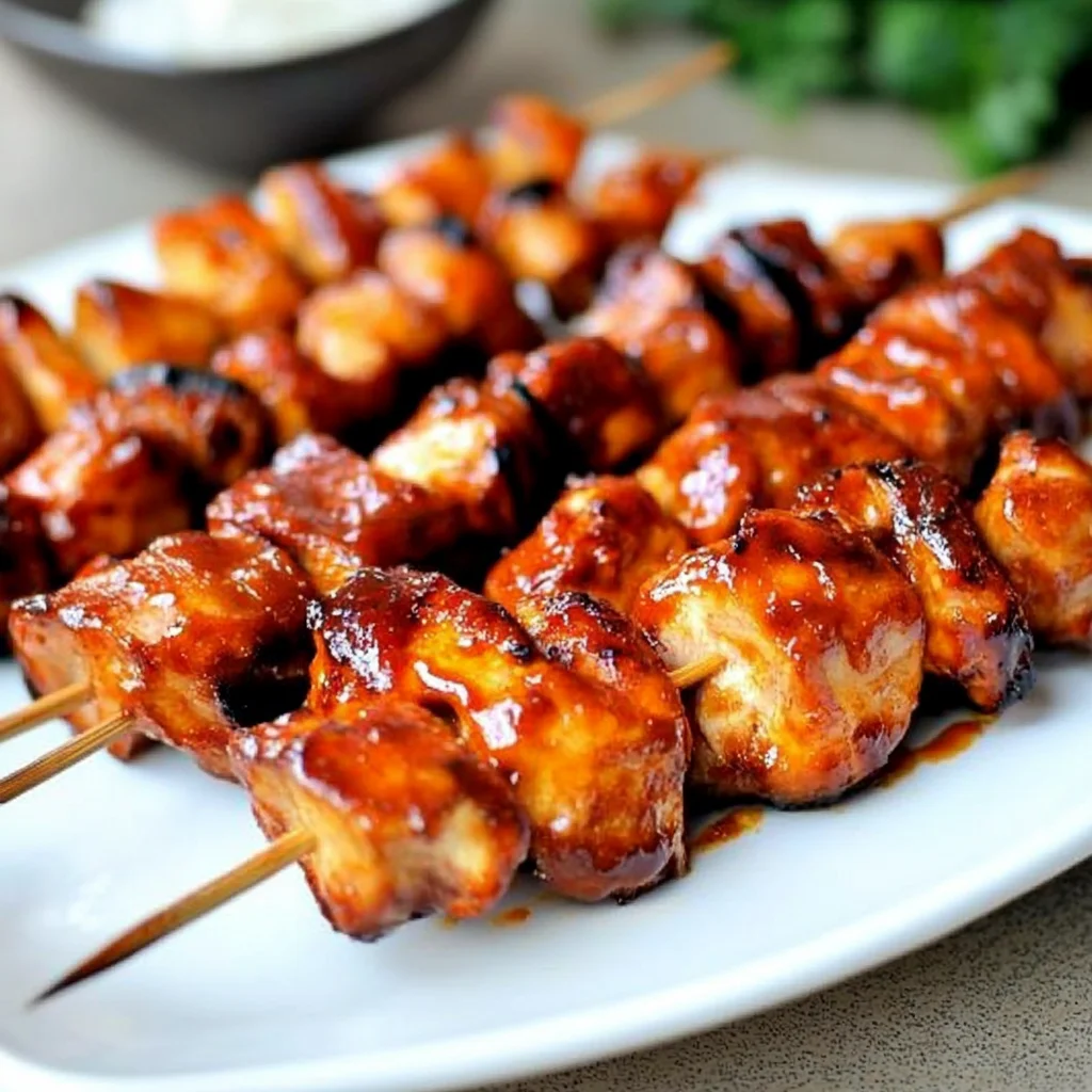 The Best BBQ Chicken Skewers Recipe