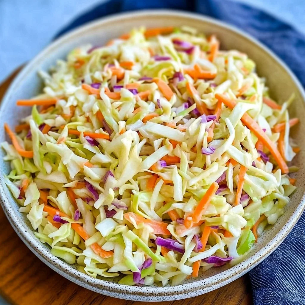Vinegar Coleslaw Recipe (No Mayo Coleslaw)