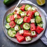 Watermelon Cucumber Salad Recipe