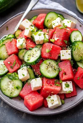 Watermelon Cucumber Salad Recipe