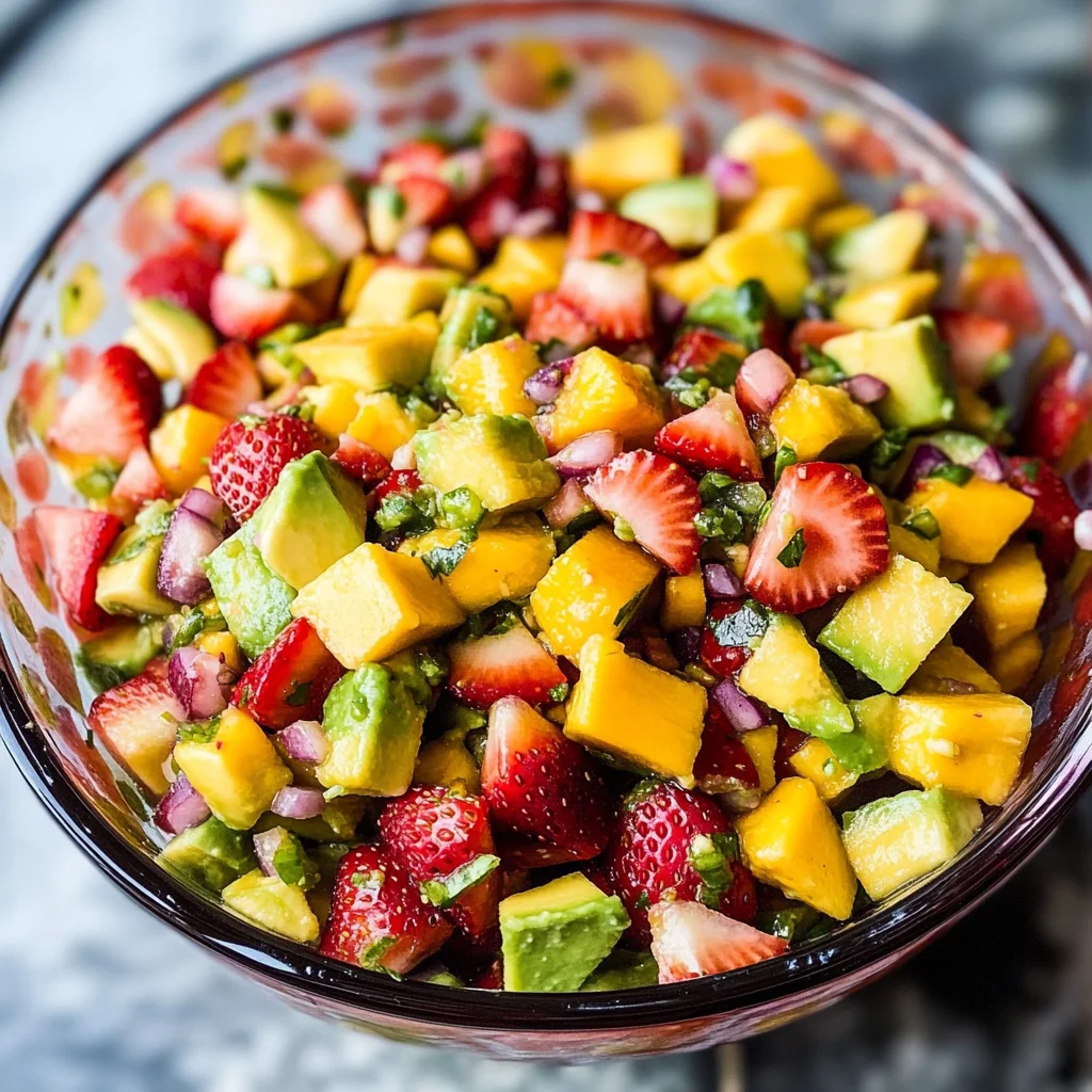 Avocado Strawberry Mango Salsa