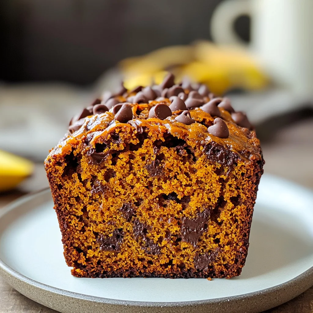Banana Chocolate Chip Pumpkin Bread