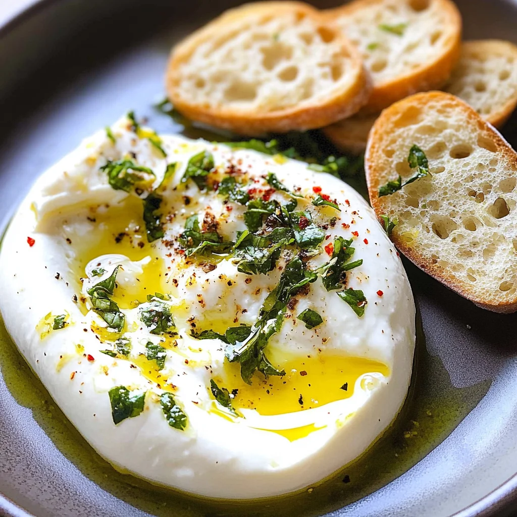 Basil + Lemon Burrata with Ciabatta Toasts