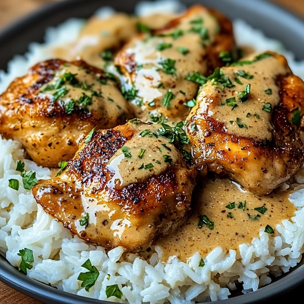 Best Smothered Chicken and Rice