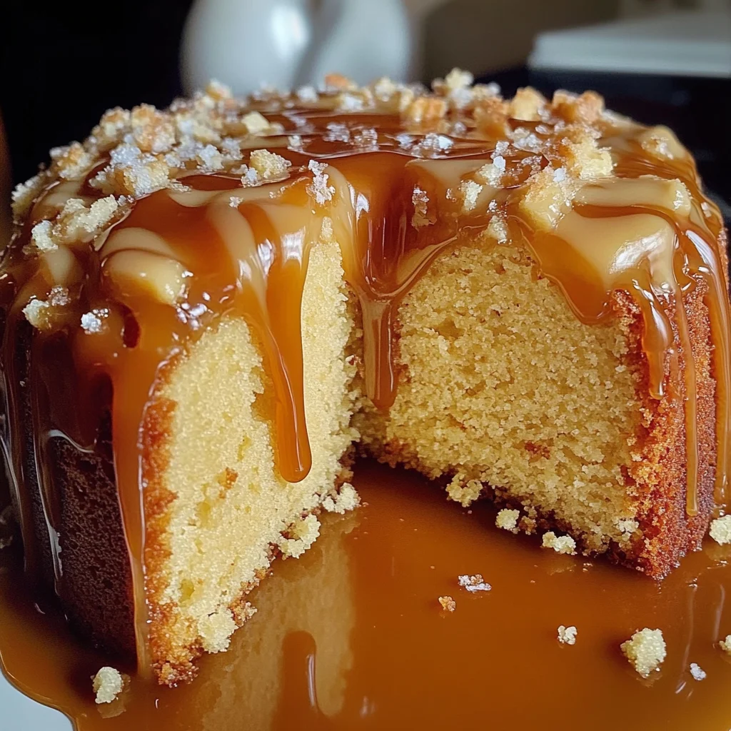 Caramel Cream Cheese Pound Cake