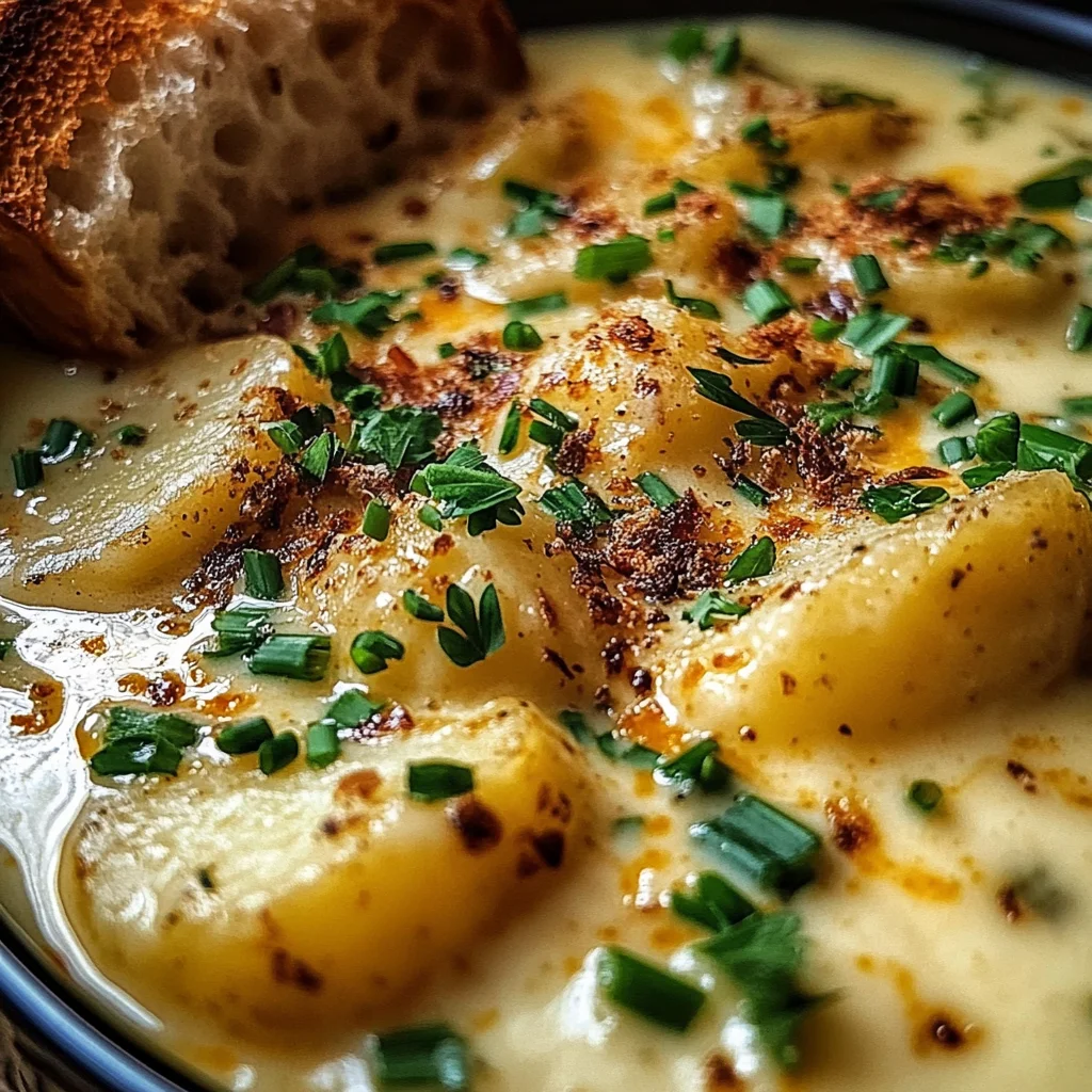 Cheddar Garlic Herb Potato Soup: Creamy Comfort in a Bowl