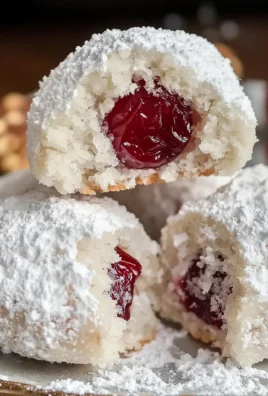 Cherry Snowball Cookies