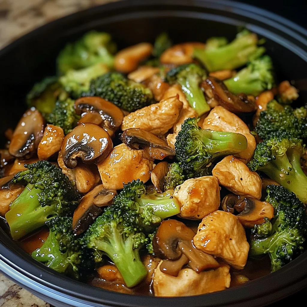 Chicken, Broccoli & Mushroom Stir-Fry