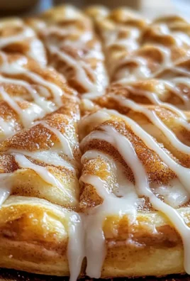 Cinnamon-Sugar Pizza made with Crescent Rolls