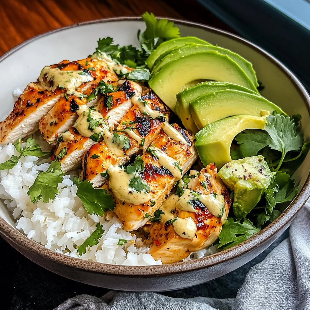 Coconut Chicken Rice Bowl
