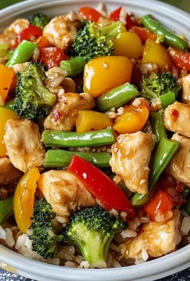Colorful Chicken & Veggie Stir-Fry with Rice