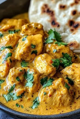 Creamy Coconut Chicken Curry with Naan