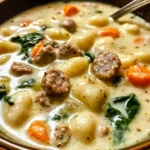 Creamy Sausage Gnocchi Soup