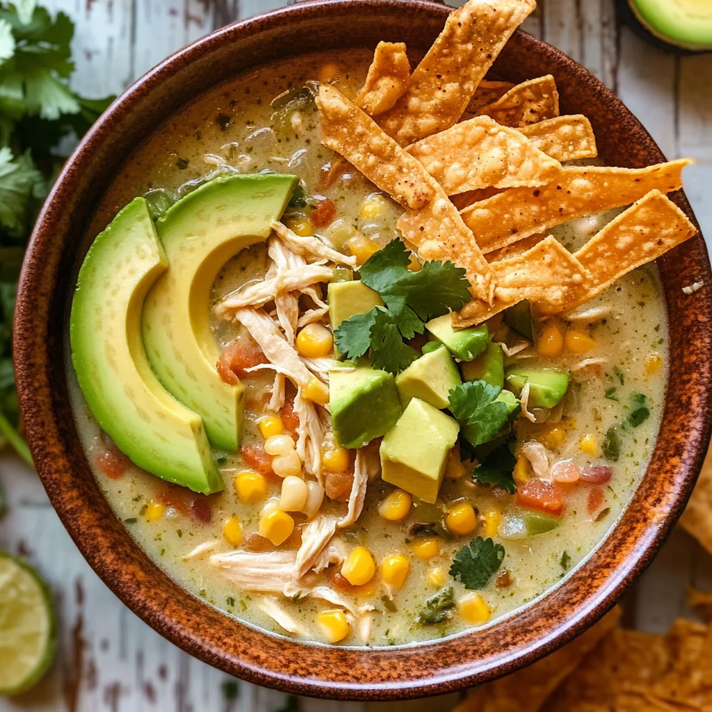 Green Chicken Enchilada Soup