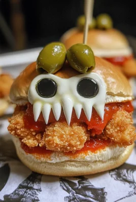 Halloween Chicken Parm Sliders