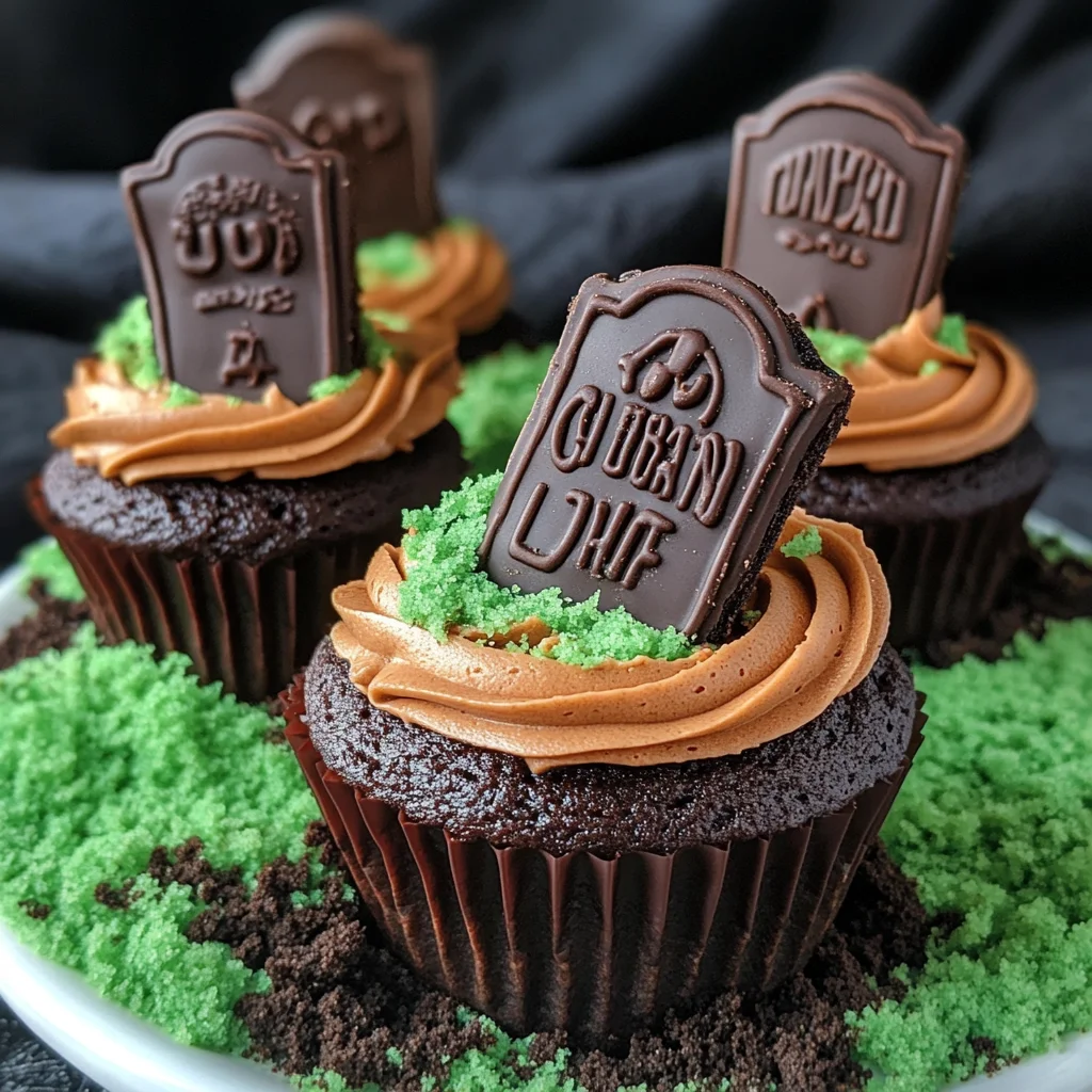 Halloween Graveyard Cupcakes