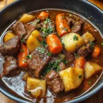 Hearty Homestyle Beef Stew with Root Vegetables