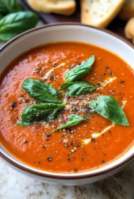 Homemade Roasted Tomato Basil Soup