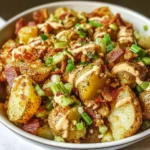 Honey Mustard Crispy Smashed Potato Salad