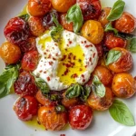 Juicy Roasted Tomatoes with Burrata