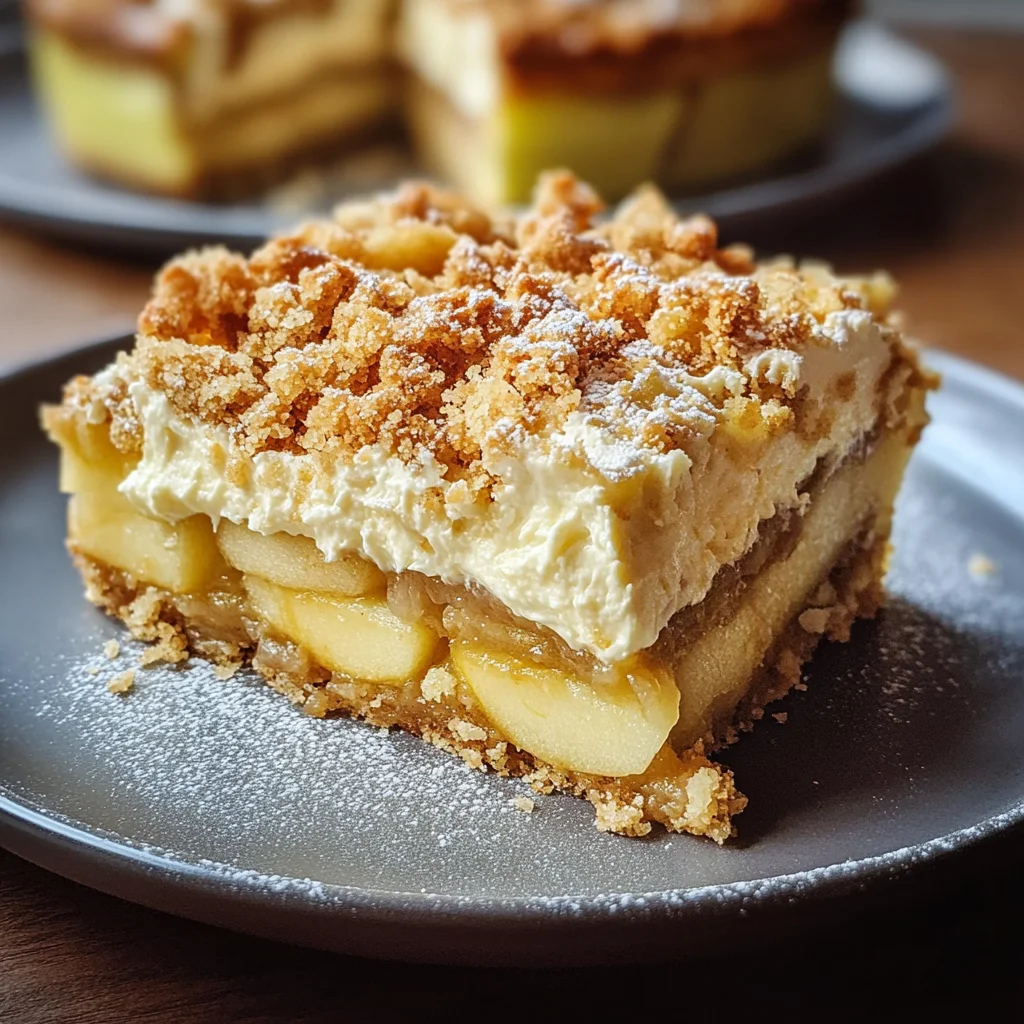 Mascarpone Apple Crumble Torta
