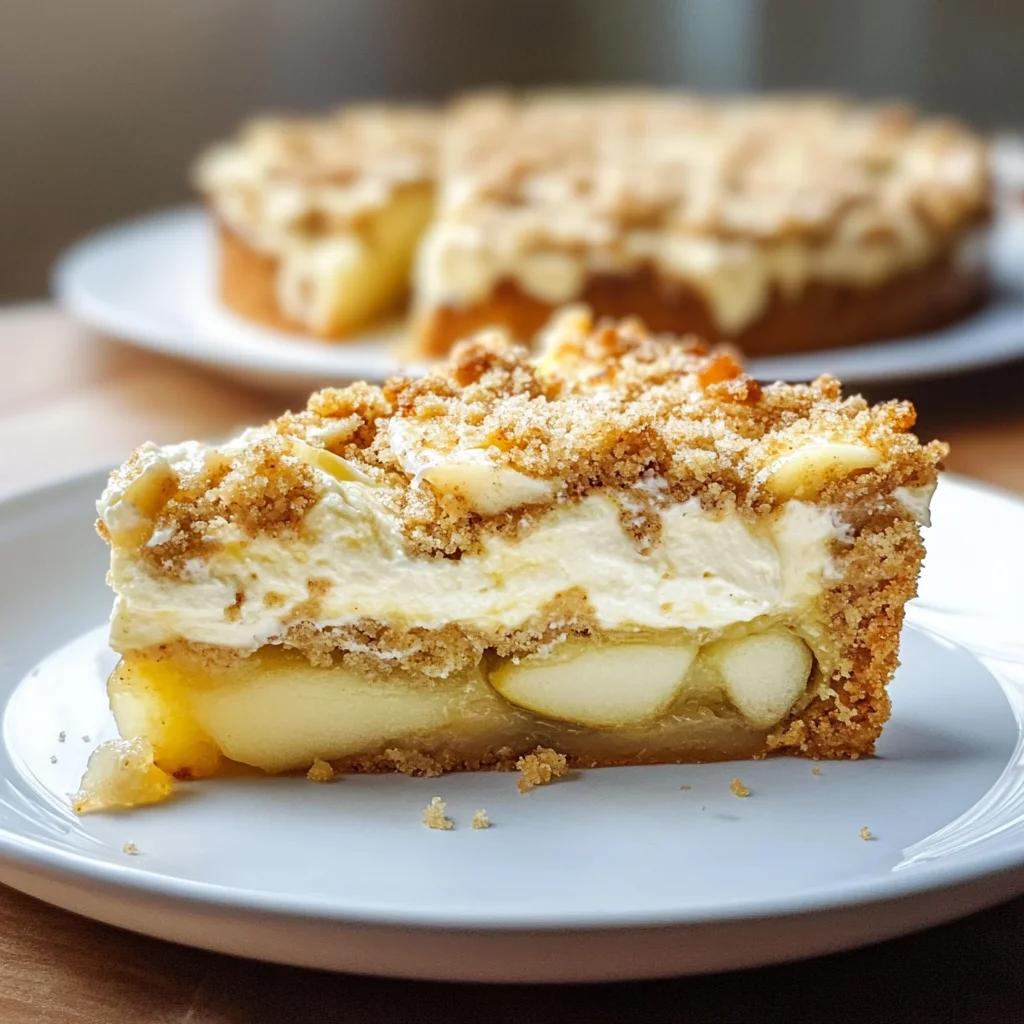 Mascarpone Apple Crumble Torta