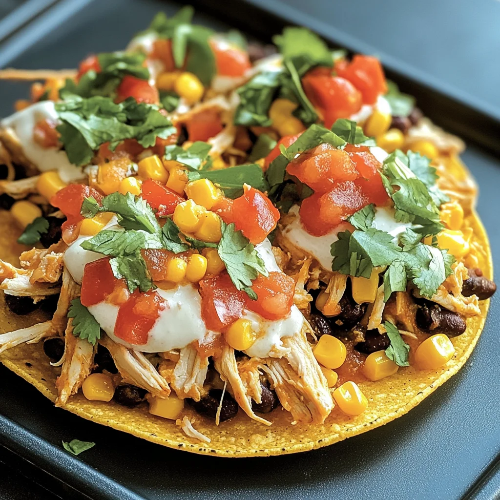 Mexican Rotisserie Chicken Tostadas