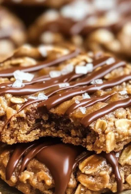 Peanut Butter Chocolate Caramel Cookies