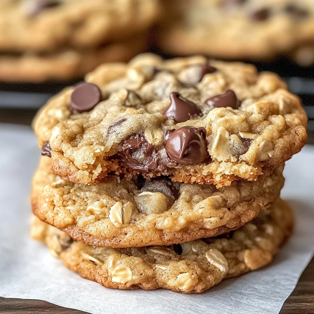 Peanut Butter Oatmeal Chocolate Chip Cookies